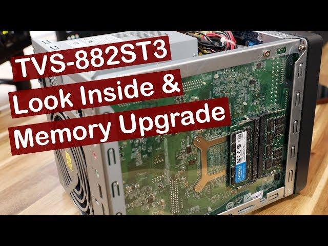 QNAP NAS Memory Upgrade & Quick Look Inside TVS-882ST3!