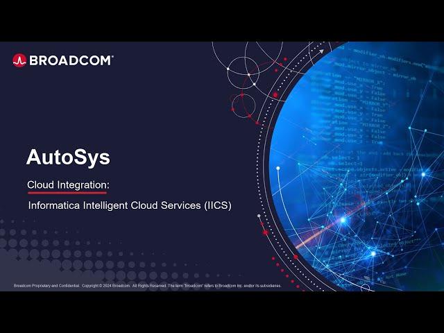 AutoSys Cloud Integration with Informatica Intelligent Cloud Service (IICS)