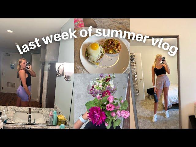VLOG: LAST WEEK OF SUMMER | packing for college, new car, PR unboxing ️