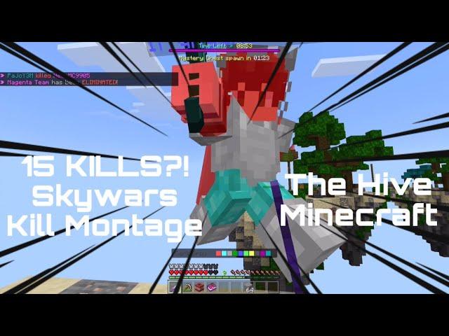 15 KILLS?! Skywars Kill Montage [The Hive Minecraft]