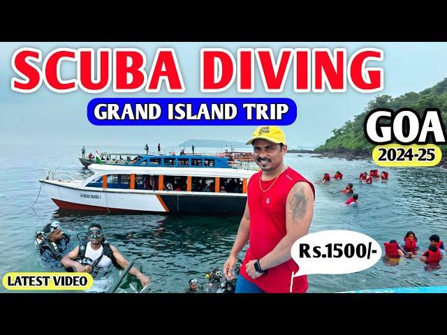 Scuba Diving in Goa 2024-25 | Drone View | Grand Island Trip | Watersports in Goa | Goa Vlog