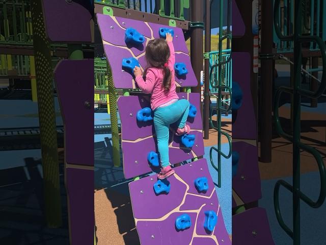 2-Year-Old on Impossible Mission #babygirl Climbing #girlpower