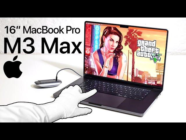 £7300 MacBook Pro M3 Max Unboxing - Running Windows Games! (GTA5, Cyberpunk 2077)