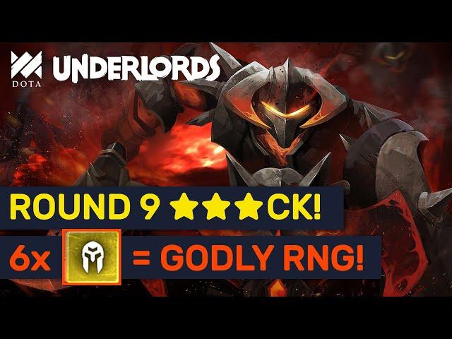 ROUND 9  Chaos Knight! 6 Knights Godly RNG Rolls! | Dota Underlords