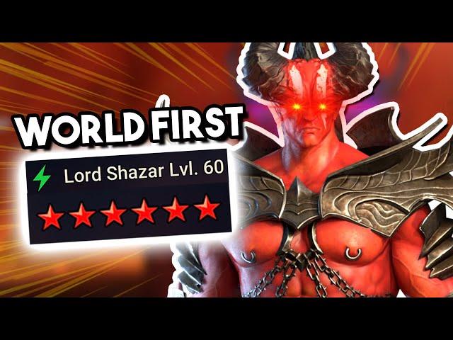 WORLD FIRST 6 STAR AWAKENED LORD SHAZAR!!!!! | Raid: Shadow Legends