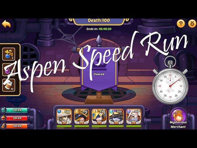 Death 100 in 5 MINUTES!! - Aspen  Dungeon Speed Runs