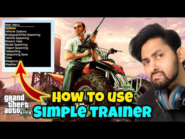 HOW TO USE SIMPLE TRAINER IN GTA 5 | SIMPLE TRAINER FULL DETAILS | GTA 5 Mods 2023 Hindi/Urdu