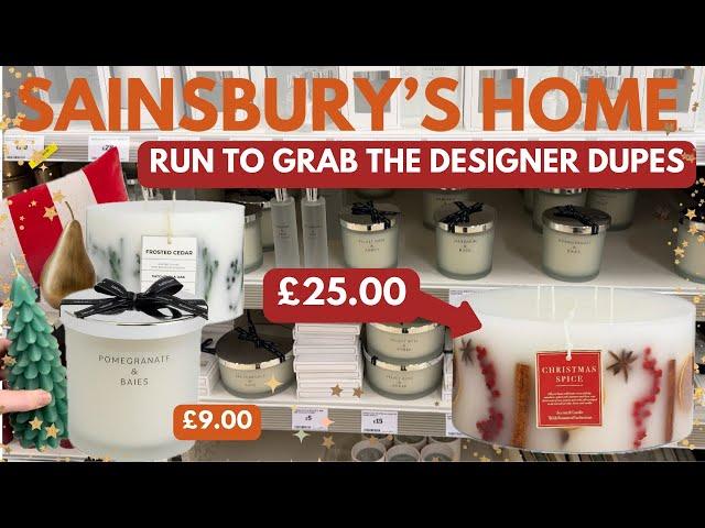 NEW  Christmas Candle DUPES - Sainsbury's & Habitat Homeware Collection 2024 