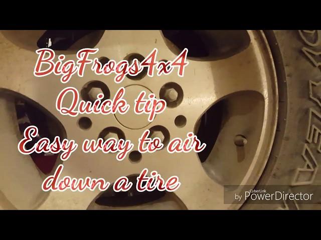 How to air down a tire | BigFrogs4x4 Quick Tip