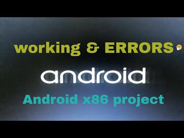 androidx86 errors | pubg and other apps | just look what happens?.