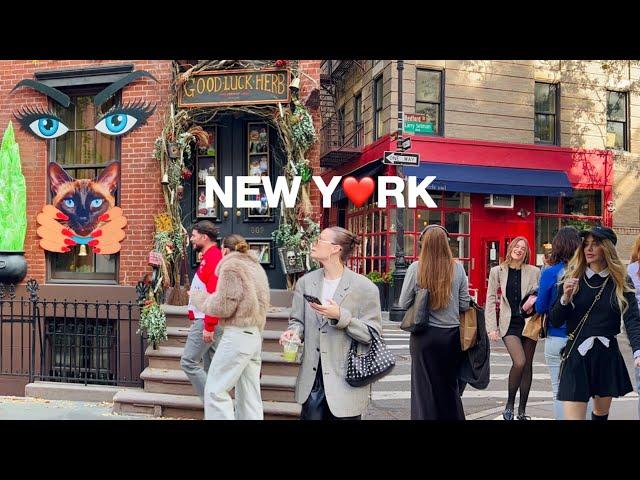 [4K]NYC WalkBeautiful Autumn in West VillageSpooky Halloween in New York City | Oct 2024