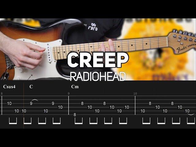 Radiohead - Creep (Guitar lesson with TAB)