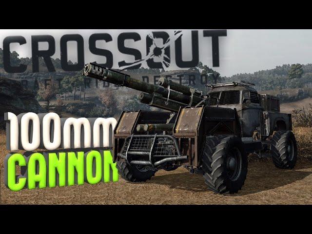 CrossOut - Small Vehicle, HUGE GUN - 100mm 2K PS Cannon Tank Destroyer Sniper - CrossOut Gameplay