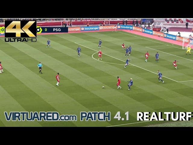 [4K] eFootball PES 2021 VirtuaRED V4.1 | The Graphics Are Very Close To Realism | Real Turf By Endo