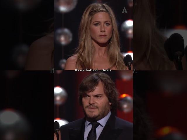 Jack Black & Jennifer Aniston Present at the #Oscars for Best Animated Feature & Short Film Part 1