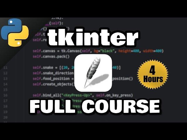 Python Tkinter Full Course for free 