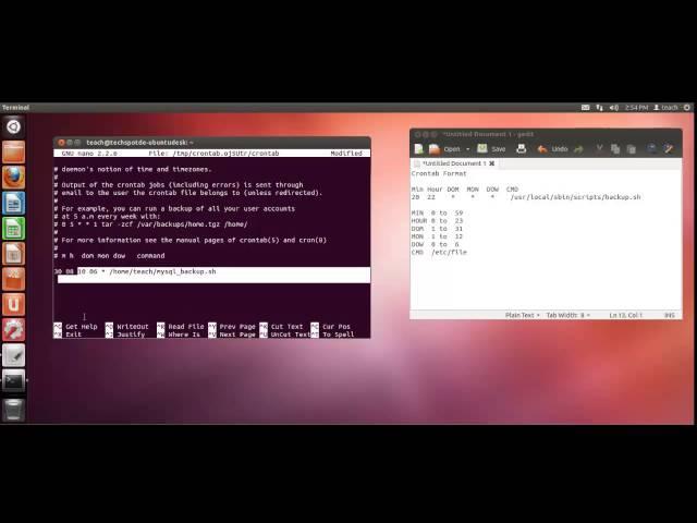 Ubuntu Linux Crontab and Maintenance Part 1