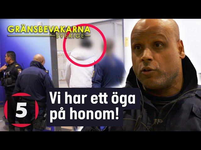 Gängkriminell man STOPPAS på Arlanda | Gränsbevakarna Sverige | Kanal 5 Sverige