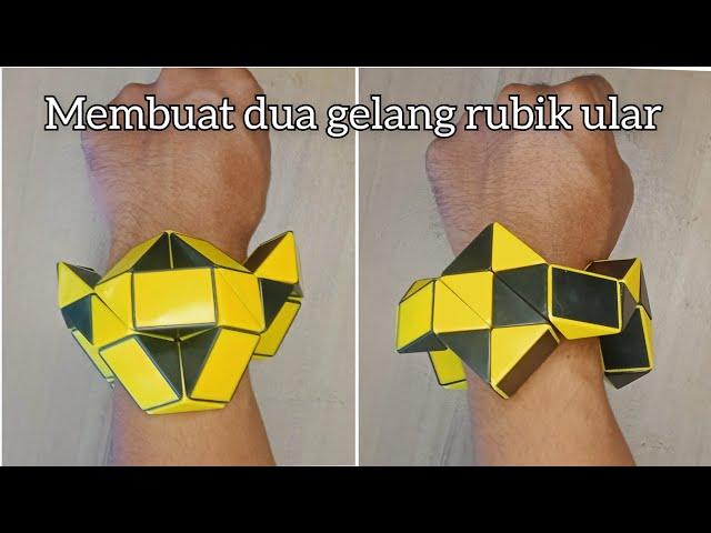 Membuat gelang Power Ranger, Tutorial Rubik ular 24,