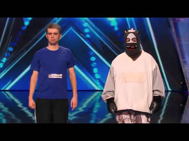 America's Got Talent Audition - Dustin's Dojo  Howard Stern Uses Golden Buzzer on Karate Kid