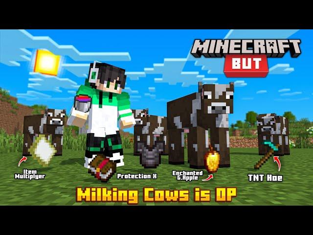 Minecraft But, Milking Cows Is OP