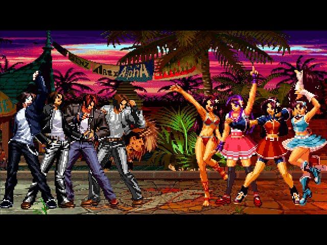 [KOF Mugen] Kyo Kusanagi Team vs Athena Asamiya Team