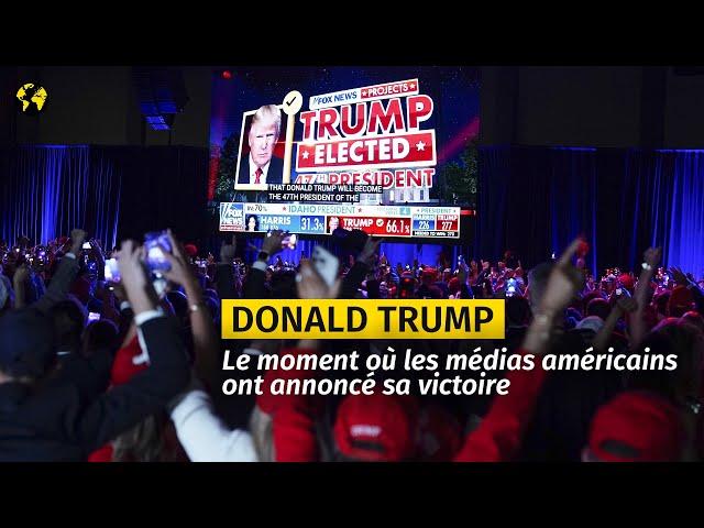 “Breaking news” : le moment où les médias américains ont annoncé la victoire de Trump