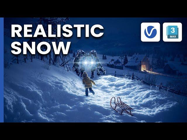 Creating realistic snow with V-Ray for 3ds Max