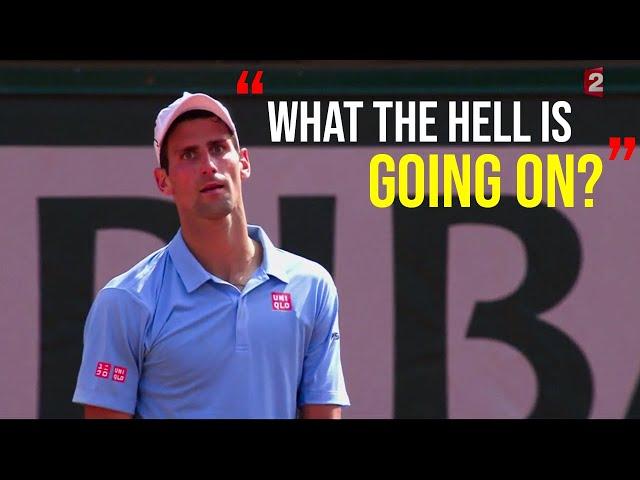 Rafael Nadal - Top 10 Reactions of Djokovic when he can't handle Rafa's Game