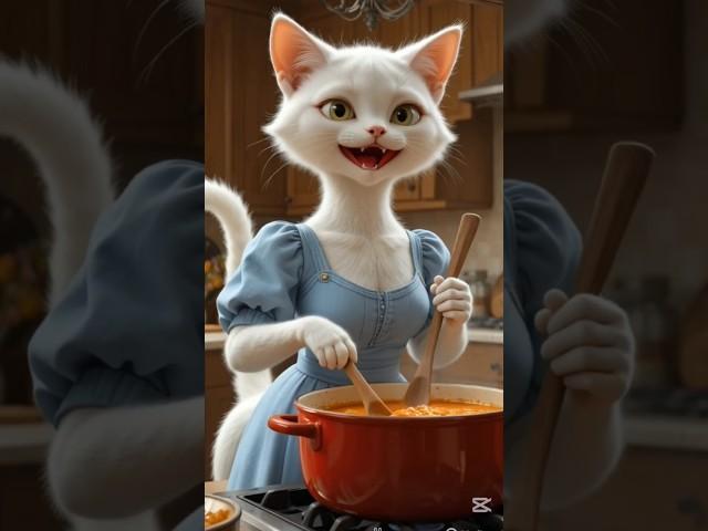 An old lady misunderstood this cute cat #ai#trending #catlovers #cuteanimal #cat #subscribe