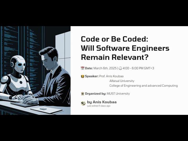  Code or Be Coded: Will Software Engineers Remain Relevant?