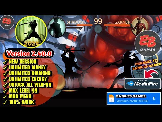 Shadow Fight 2 Mod Menu Apk V2.40.0 Latest Version 2024 - Unlimited Energy & Money | Max Level