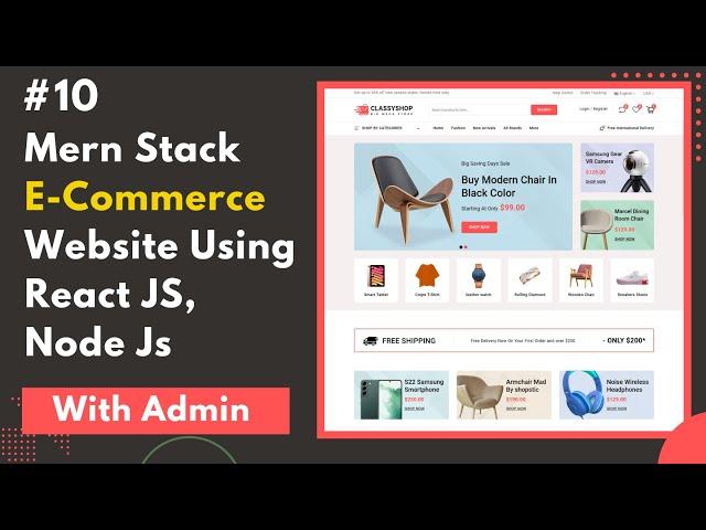 #10 Mern Stack E-Commerce Website Using React JS, Node Js, Mongo DB  | Product Details Page Part2 