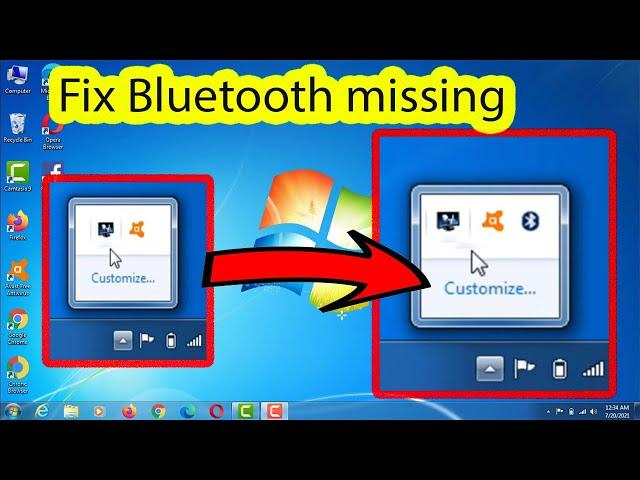 Bluetooth not showing in Windows 7