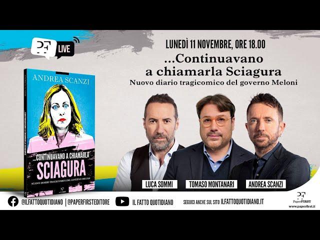 "...Continuavano a chiamarla Sciagura", Scanzi presenta il nuovo libro con Sommi e Montanari