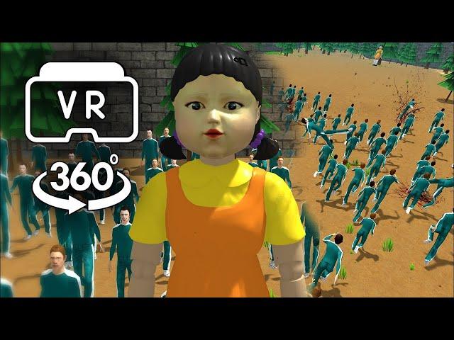 Squid Game, Red Light Green Light, 4K VR 360 Video. You are in the game