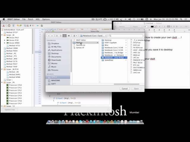 How to make Custom DSDT / Extract DSDT using DSDT patcher/Editor from mac