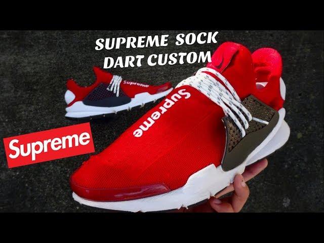 CUSTOM SUPREME NIKE SOCK DART NMDS