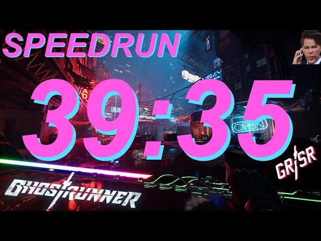 Ghostrunner In Under 40 Minutes (39:35 Ghostrunner Speedrun Any% Inbounds)