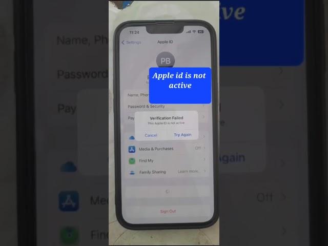 How To Fix This Apple ID is Not Active 2023 | Fix Apple ID is Not Active Issue