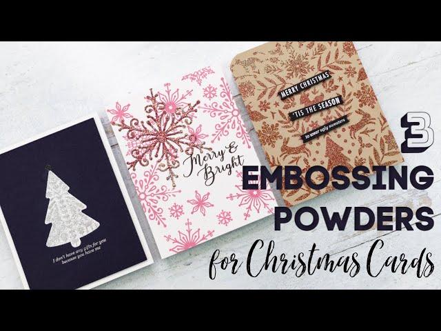 Top 3 Embossing Powders for Christmas Cards | WOW! Embossing