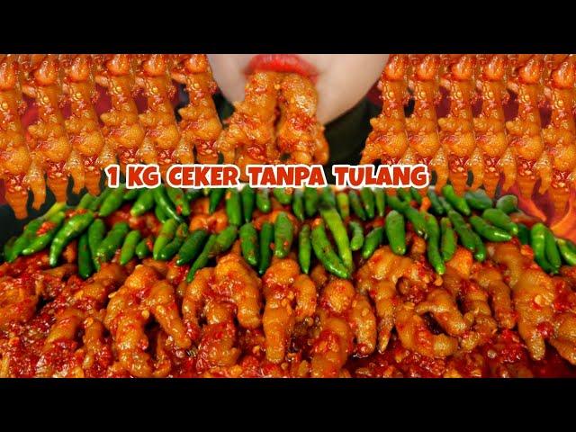 ASMR CEKER MERCON 1 KG TANPA TULANG + LALAP CABE RAWIT ENAK NYA BIKIN KALAP@official.nutriflakes