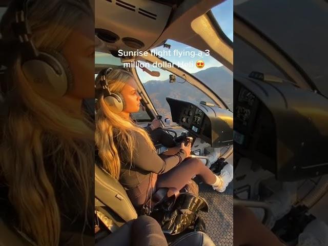 Sunrise flight flying in a $3 Million Hele