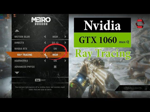 Metro Exodus on GTX 1060 max-Q (All settings , Ray Tracing test) : Worth it or Not in 2019 !!