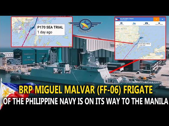 BREAKINGL PHILIPPINE NAVY NEWEST WARSHIP BRP MIGUEL MALVAR ENROUTE TO MANILA