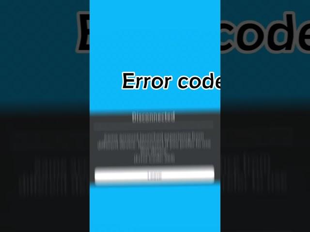 Roblox error code meanings… 🫣 #roblox #fyp #shorts