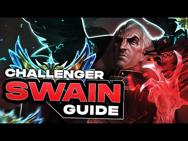 HOW TO PLAY SWAIN - FULL INDEPTH GUIDE - RANK 1 CHALLENGER MID