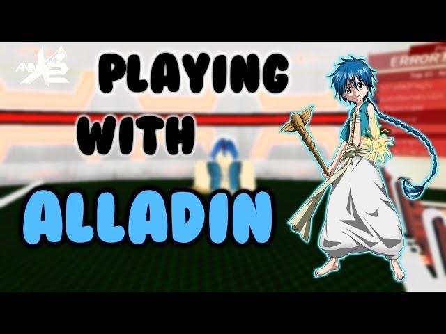 Playing with Aladdin in AnimeX2 | Anime Cross 2 [ROBLOX]