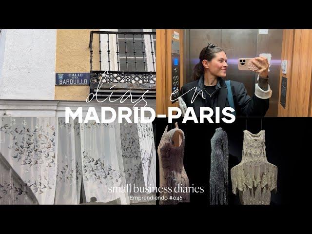 Días de trabajo entre Madrid y París ‍🪡️ | small business diaries