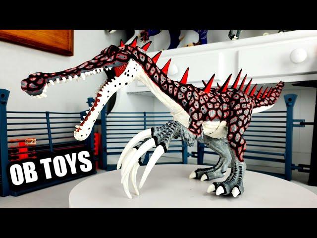 CUSTOM MATTEL SARCOZINOSAURUS | THERIZINOSAURUS & SARCOSUCHUS | OB TOYS GLOW IN THE DARK HYBRID TOY